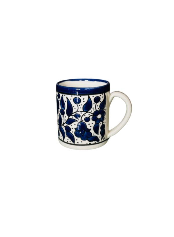 Petit Mug en céramique bleu & blanc