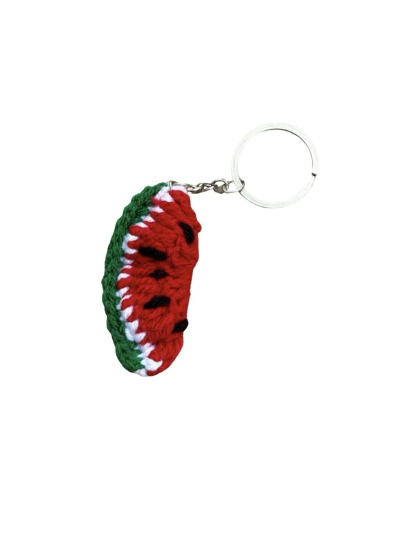 Porte-clés Pastèque en crochet